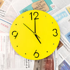 Contemporary Minimal Wall Clock - Blue Color