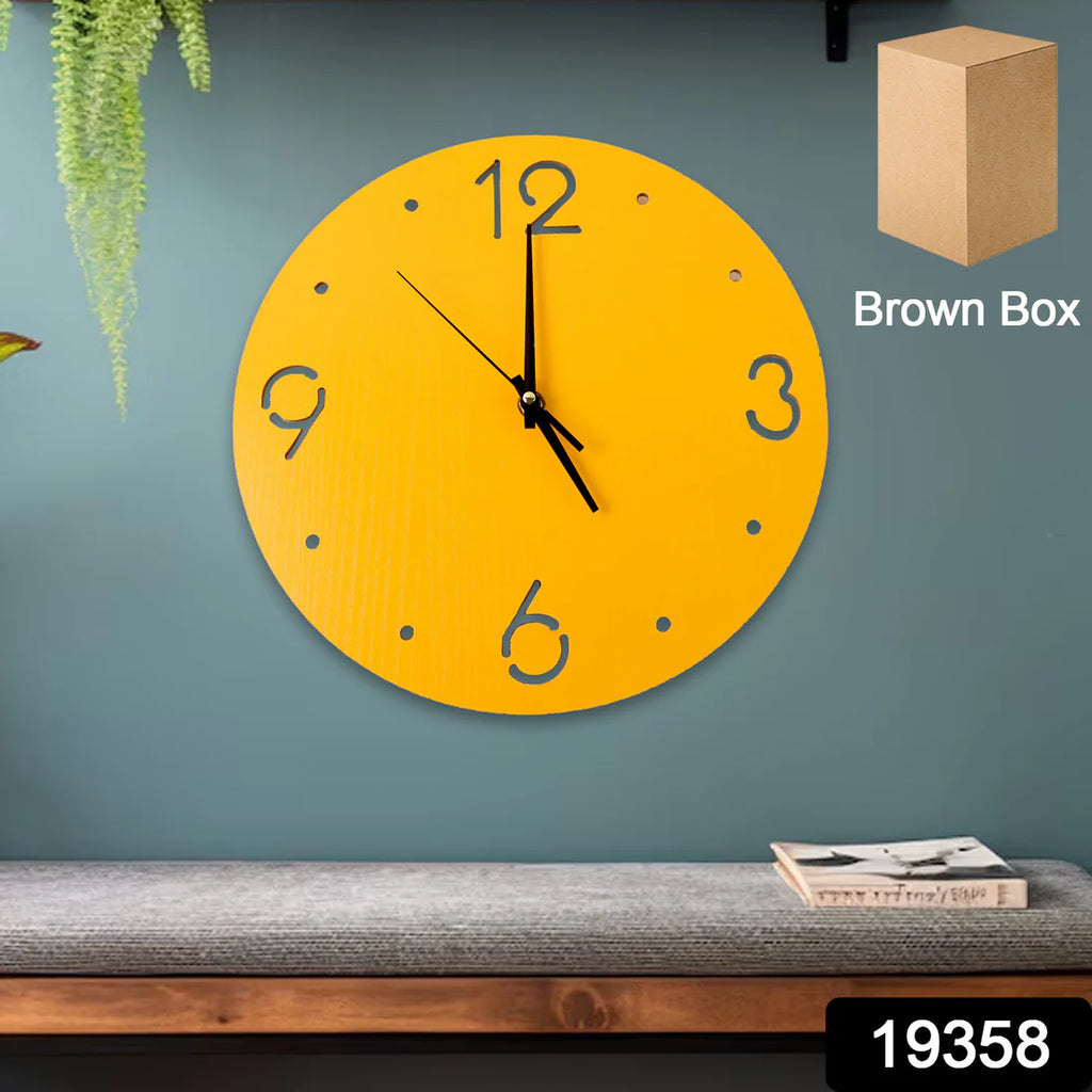 Contemporary Minimal Wall Clock - Blue Color