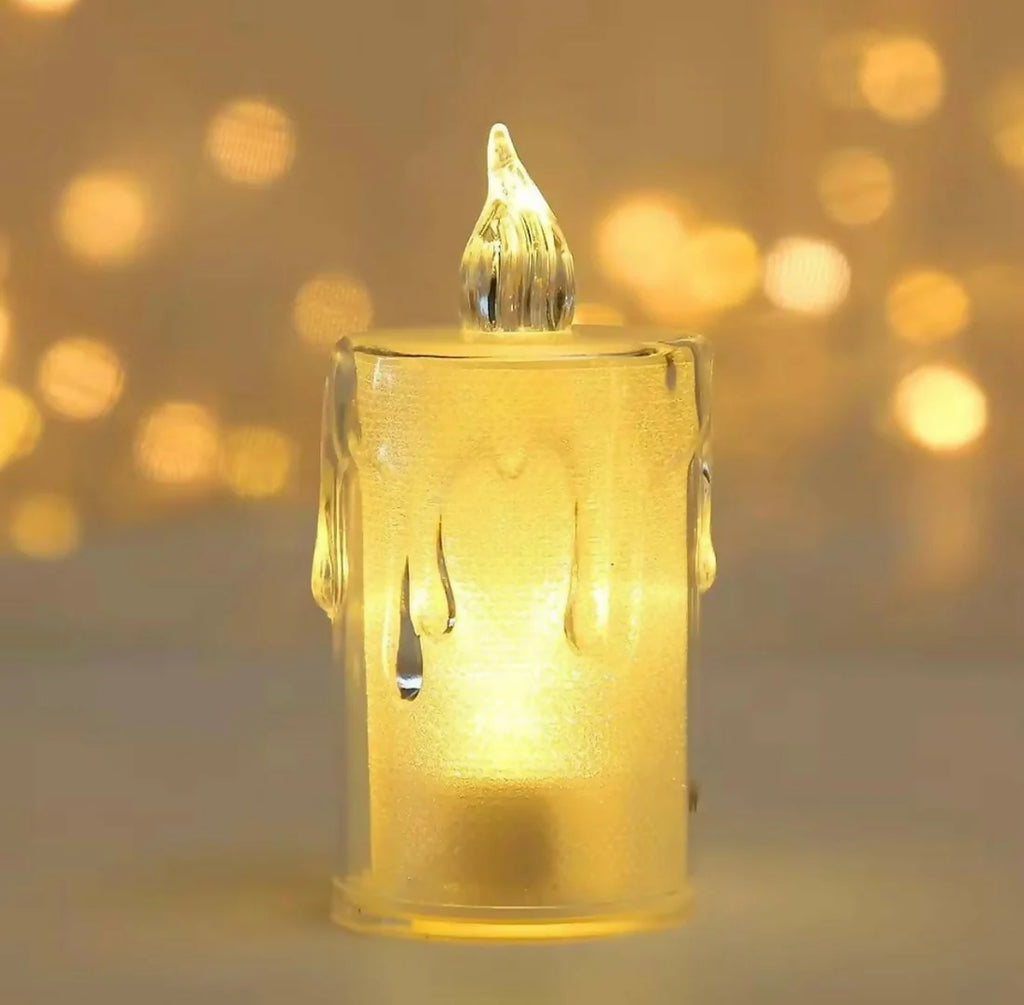 Crystal Melt Trio | Set of 3 pc light Candles, Create Atmosphere Candles Tea Lights, Diwali