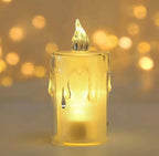 Crystal Melt Trio | Set of 3 pc light Candles, Create Atmosphere Candles Tea Lights, Diwali