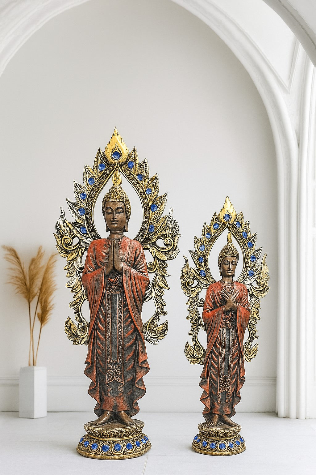 The Divine Duo-Budha Figurines