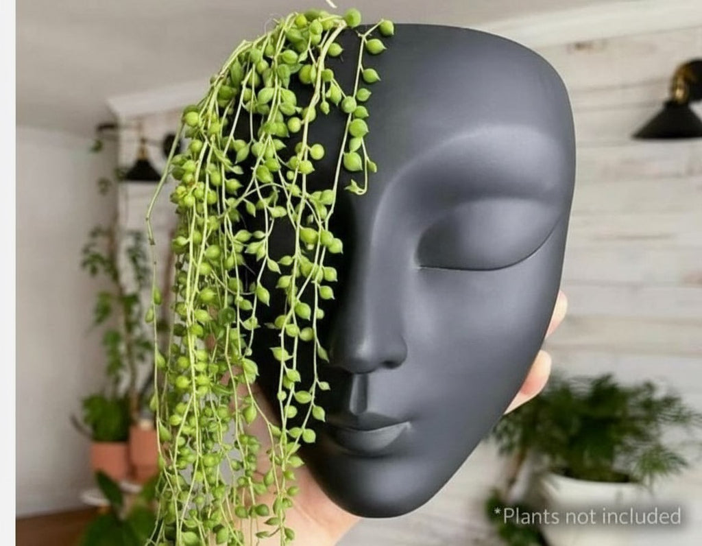 Ceramic Human Face Vase